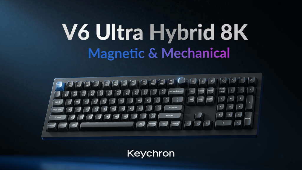 Keychron V6 Ultra Hybrid 8K: Magnetic & Mechanical Keyboard - official campaign image by Keychron