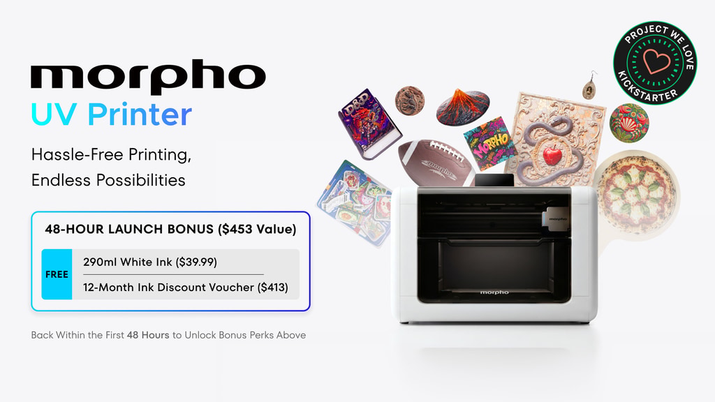 Morpho UV Printer: Industrial-Grade Printing Reimagined - official campaign image by Morpho